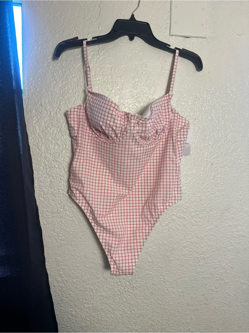 SOLID & STRIPED red and White Gingham One-Piece Swimsuit